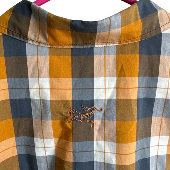 2X HP. ARC’TERYX Men’s Brohm XXL Plaid Gorpcore Short Sleeve Button Front Shirt - Picture 3 of 5